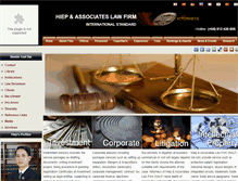 Tablet Screenshot of hieplawfirm.com.vn